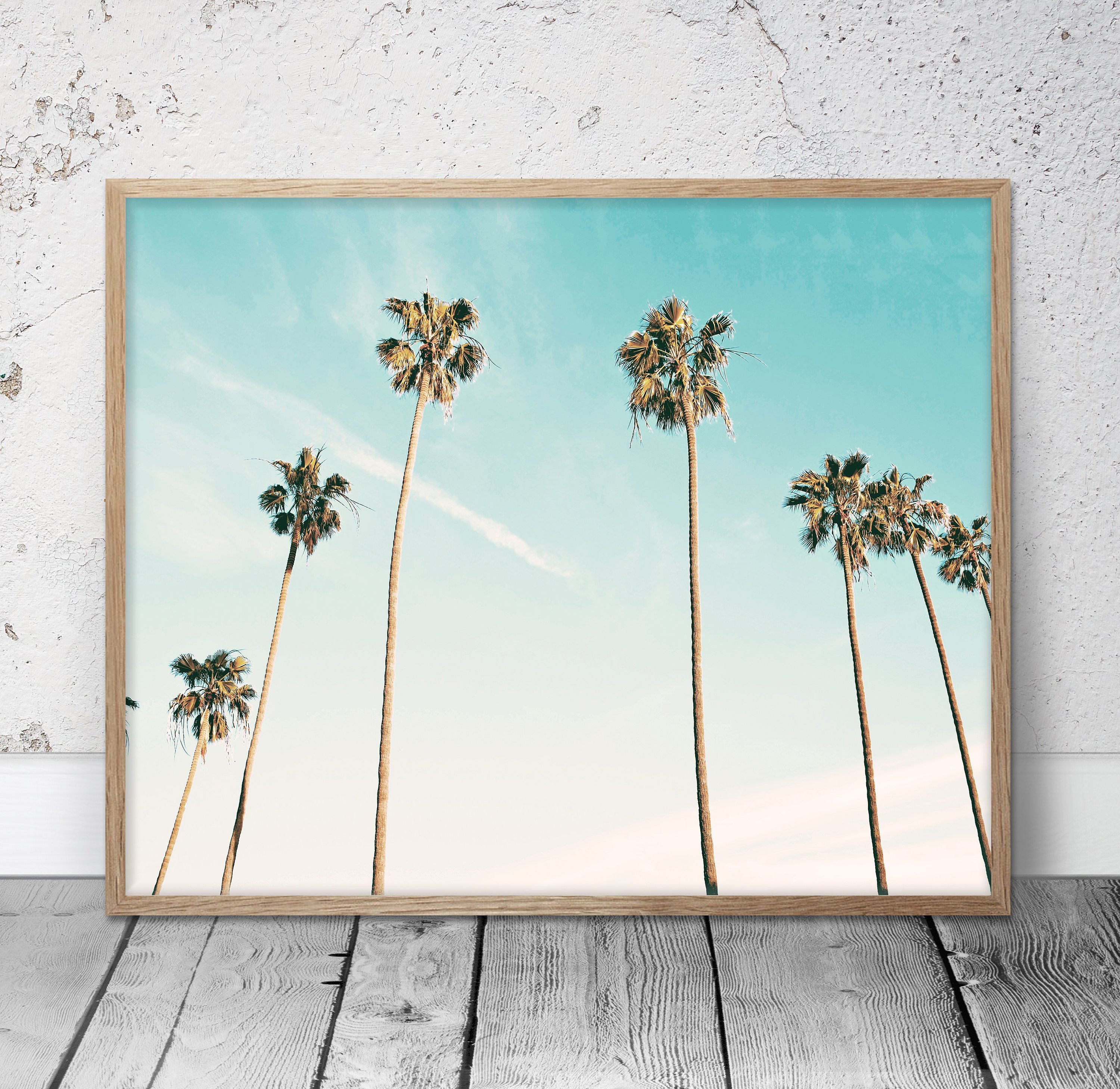 Palm Tree Beach Wall Art Beach Decor Beach Print Beach Etsy
