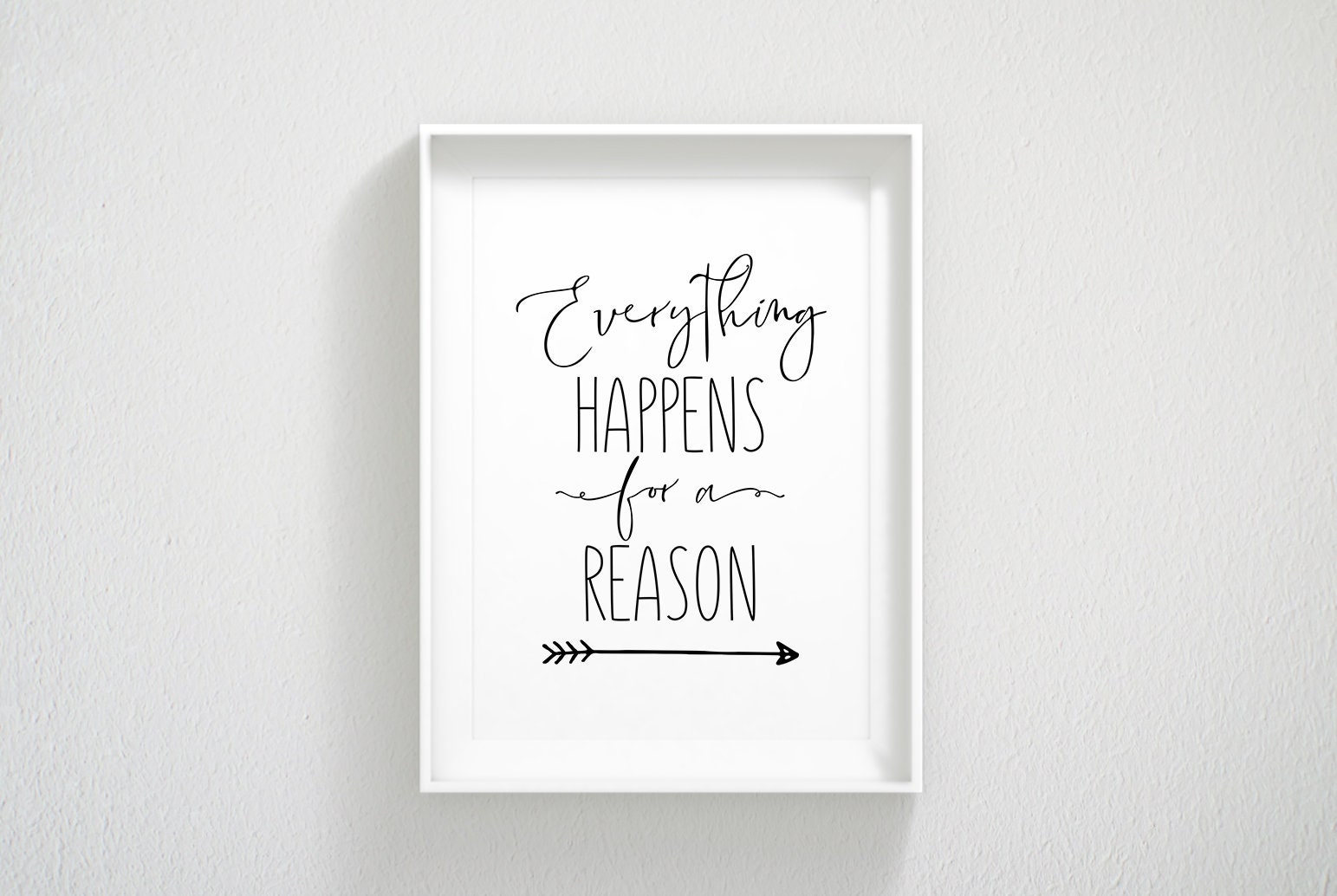 Everything happens for 2024 a reason calligraphy