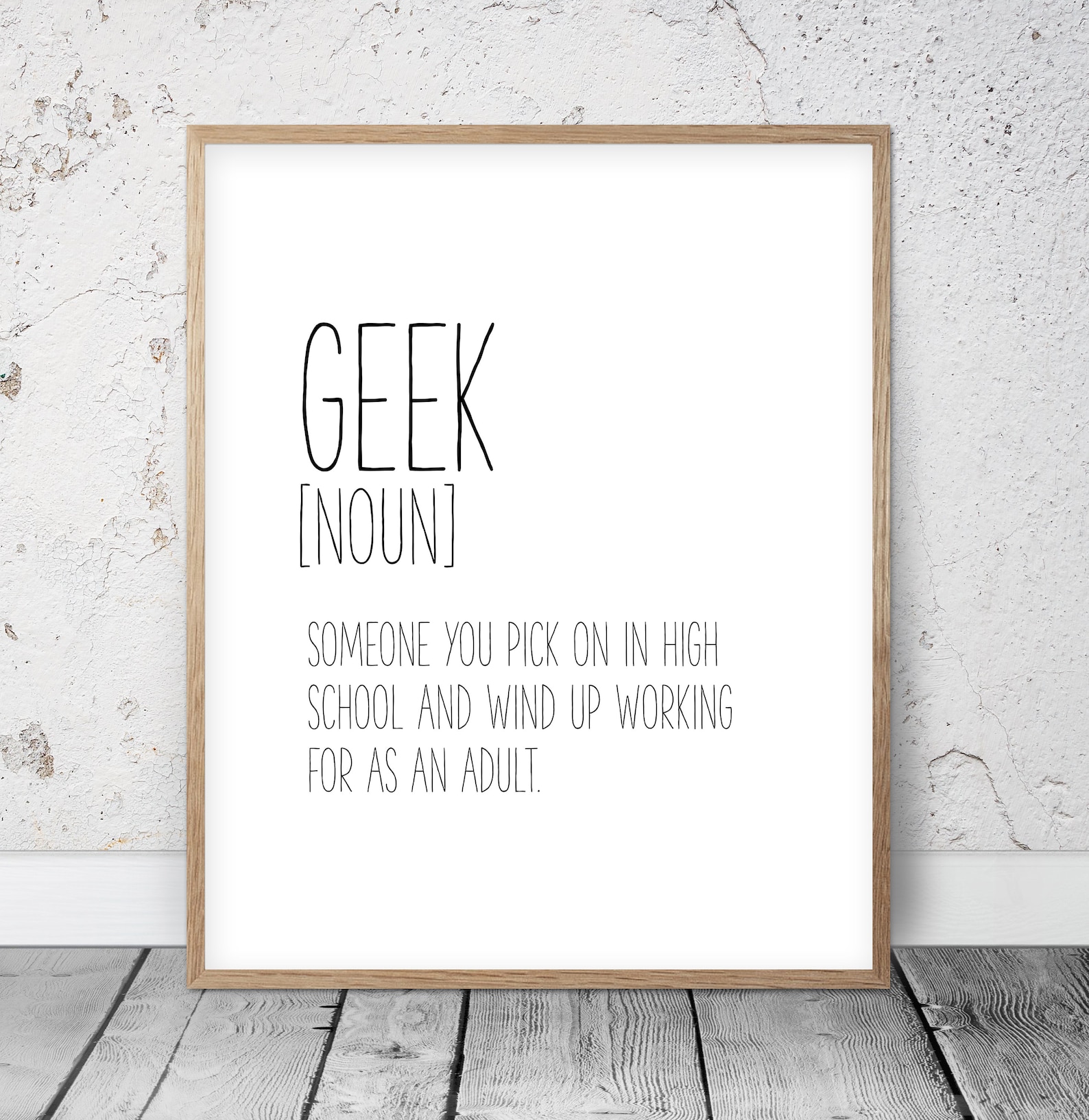 Funny Geek Definition Print Geek Prints Geek Printable Geek Etsy