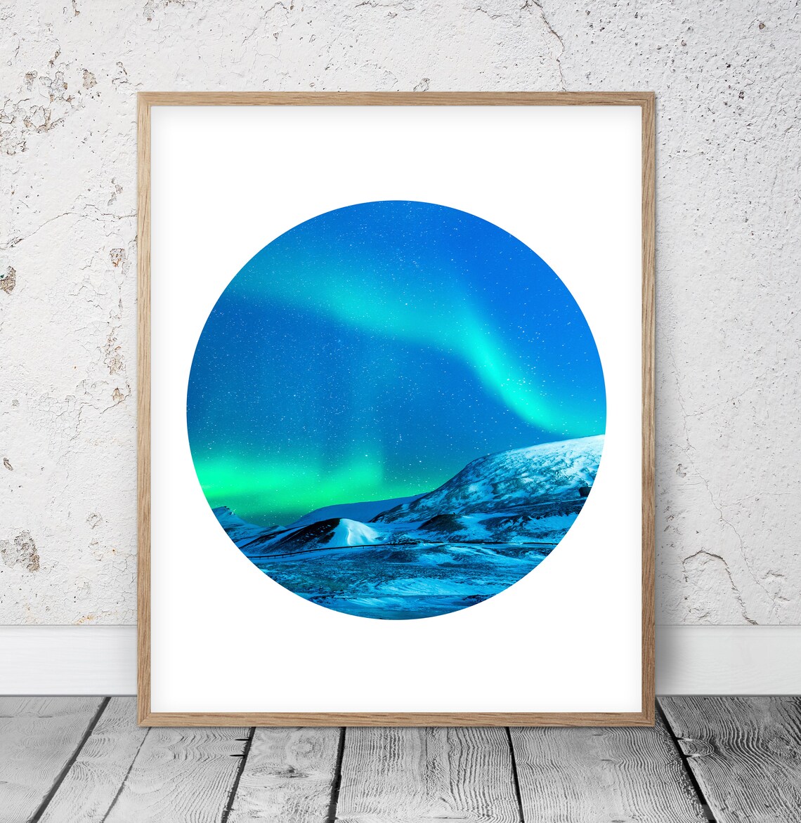 Aurora Borealis Wall Art Northern Lights Photograph Glacier Etsy