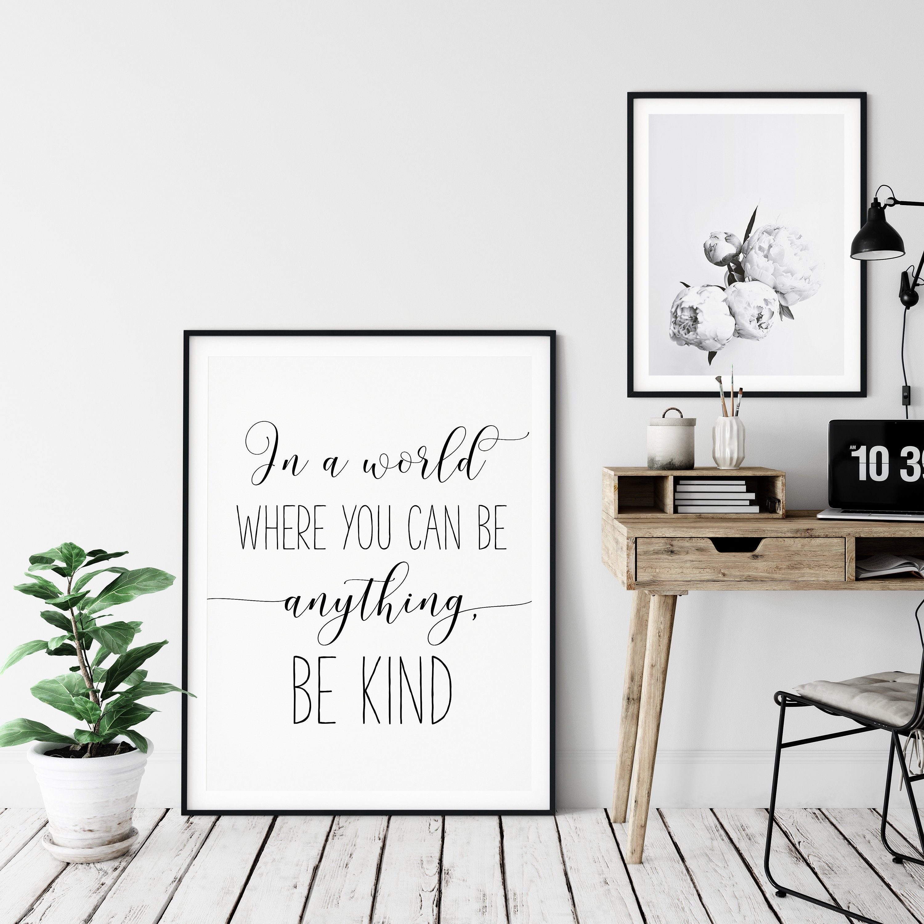 In A World Where You Can Be Anything Be Kind Girls Nursery | Etsy