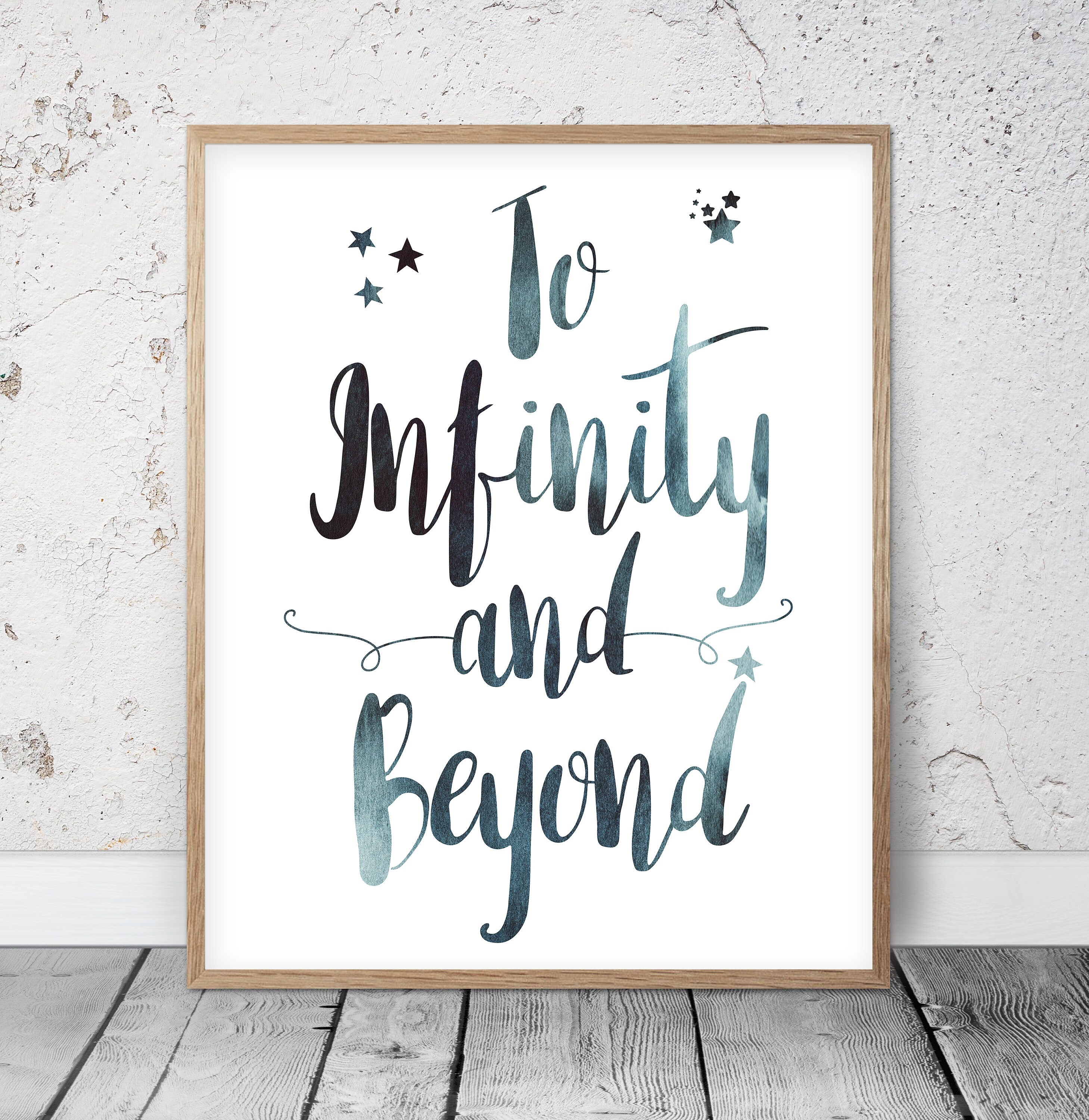 To Infinity and Beyond Printable Wall Art Inspirational Etsy