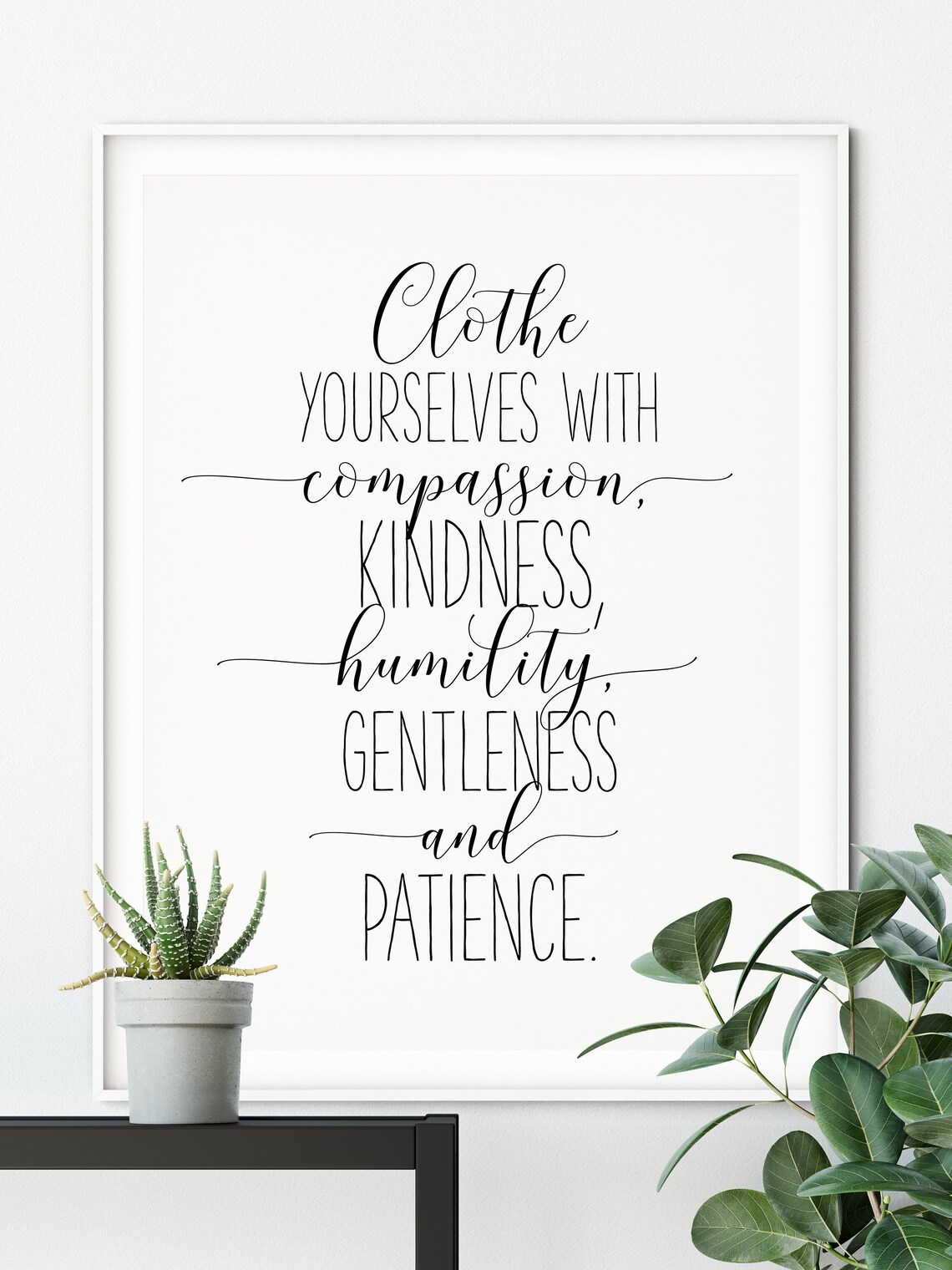 Clothe Yourself With Compassion Kindness Humility Gentleness Etsy