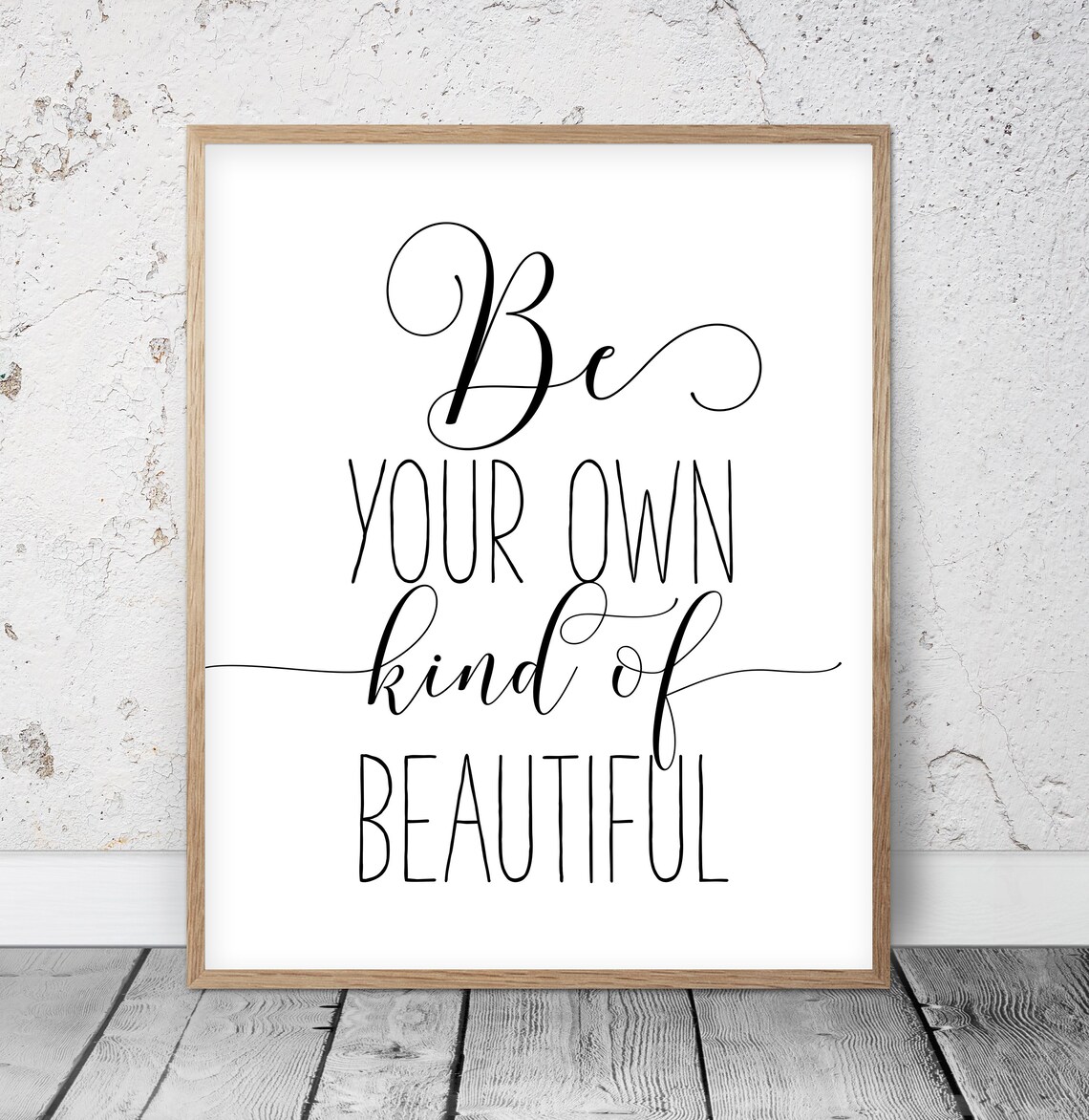 Be Your Own Kind Of Beautiful übersetzung Be Your Own Kind Of Beautiful Typography Poster | Etsy