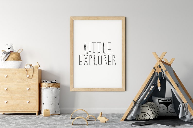 Little Explorer Nursery Printable Adventure Print Boys Room Etsy