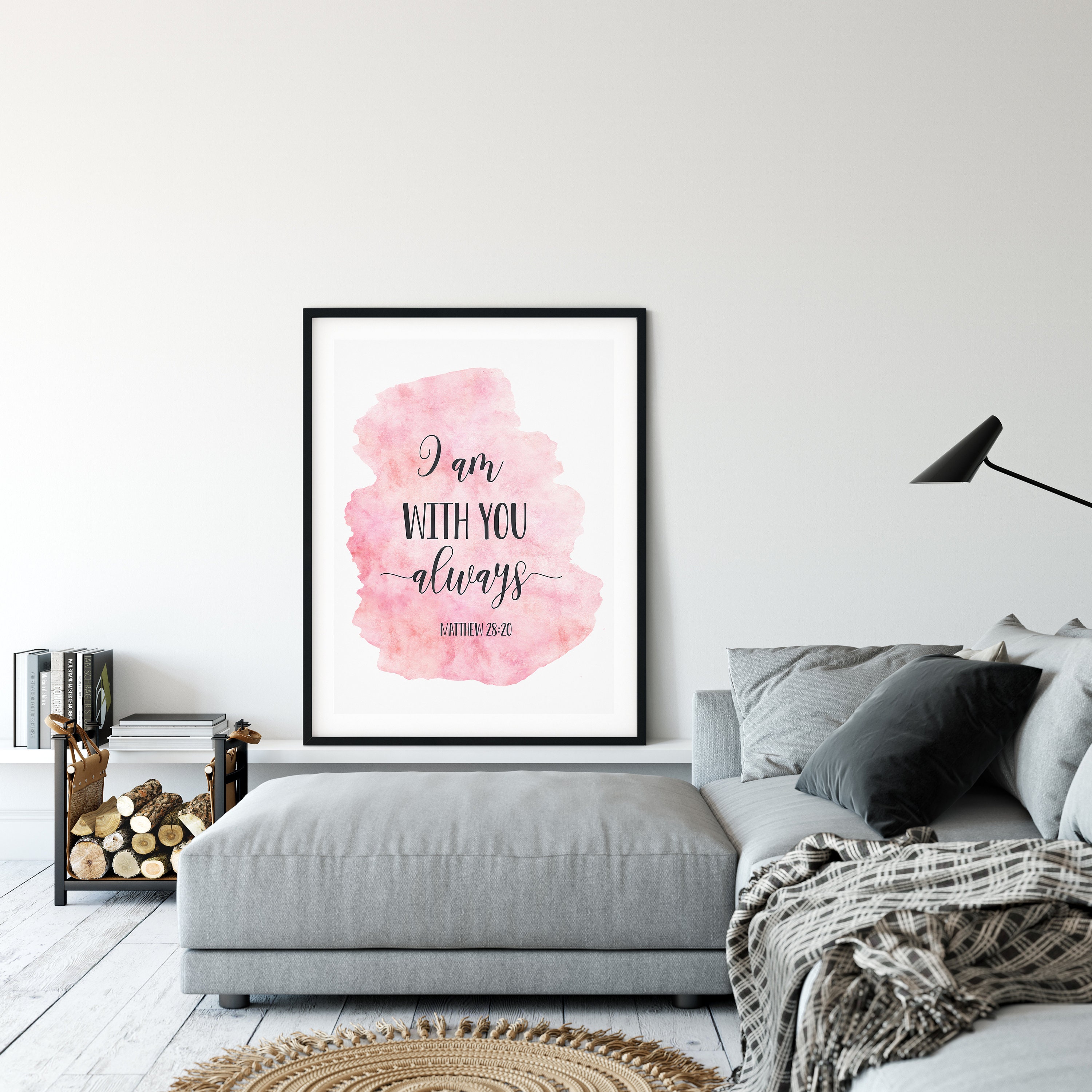 I Am With You Always Matthew 28:20 Bible Verse Printable | Etsy