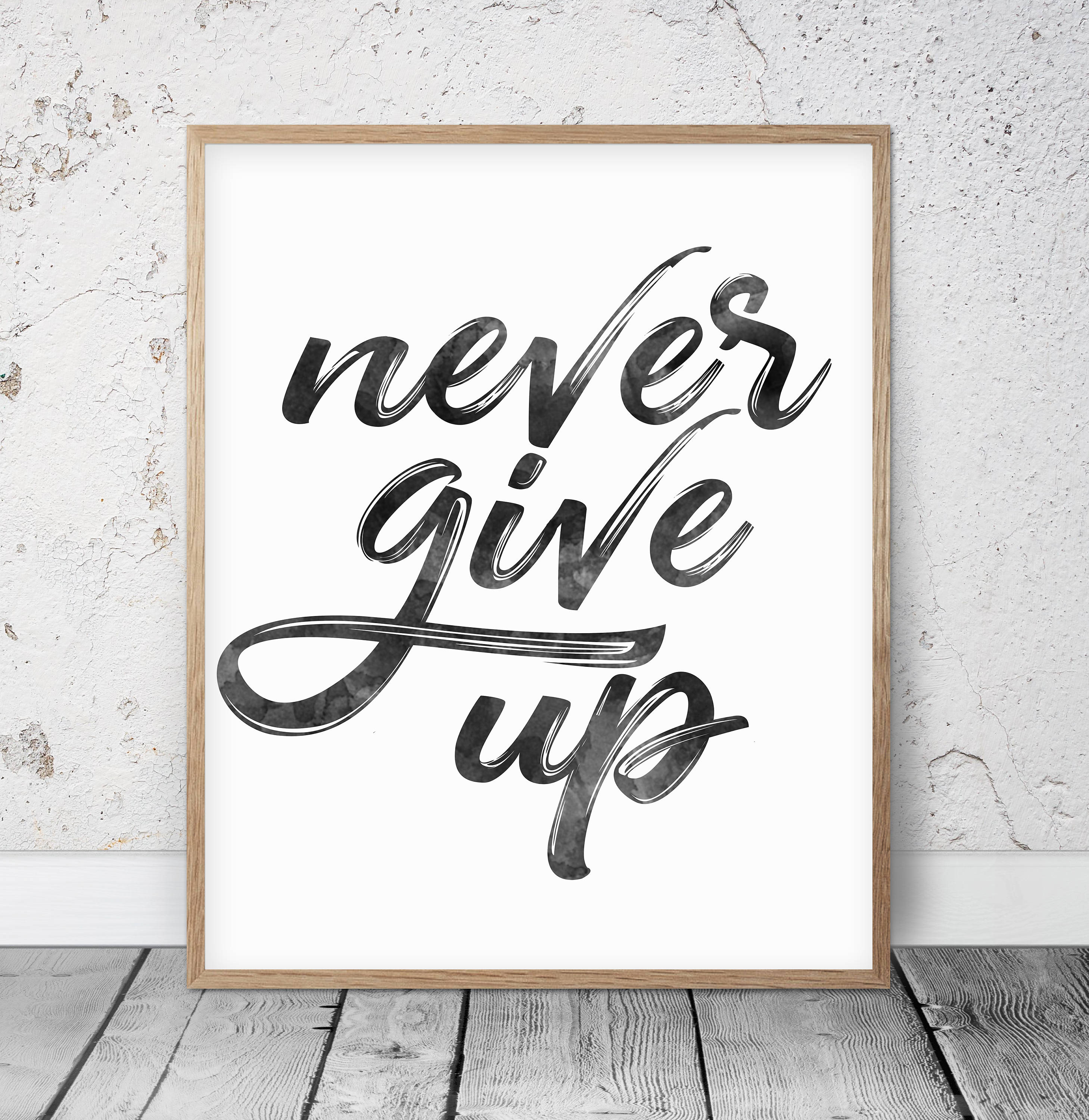 Never Give Up Winston Churchill Churchill Quotes Gold Print Etsy