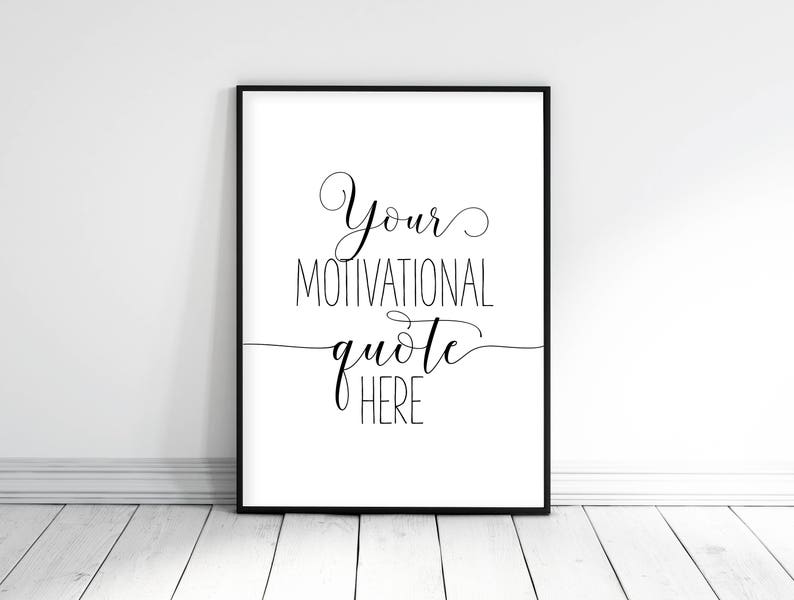 Custom Text Print Custom Words Personalized Printable Wall | Etsy