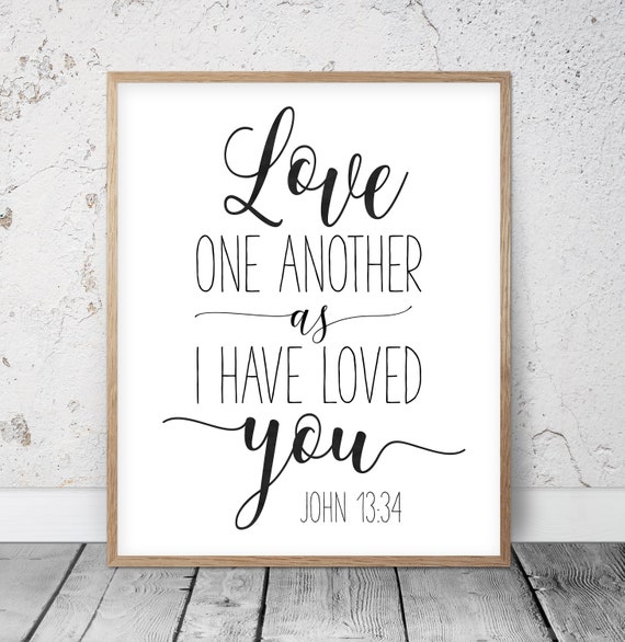 Exceptional image in love one another printable Handy image within love one another printable