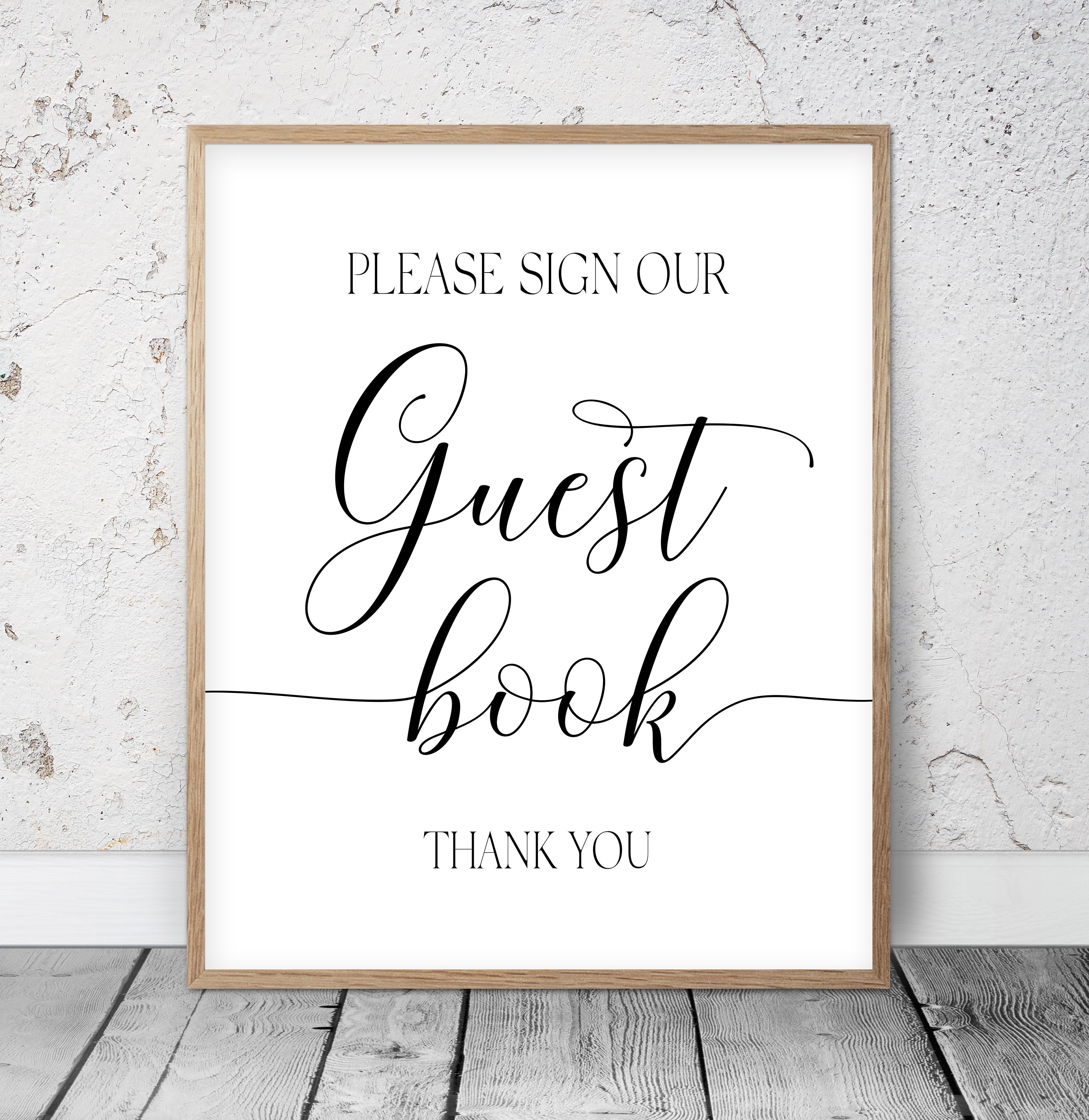 Please Sign Our Guest Book Printable Wedding Signs Wedding Etsy