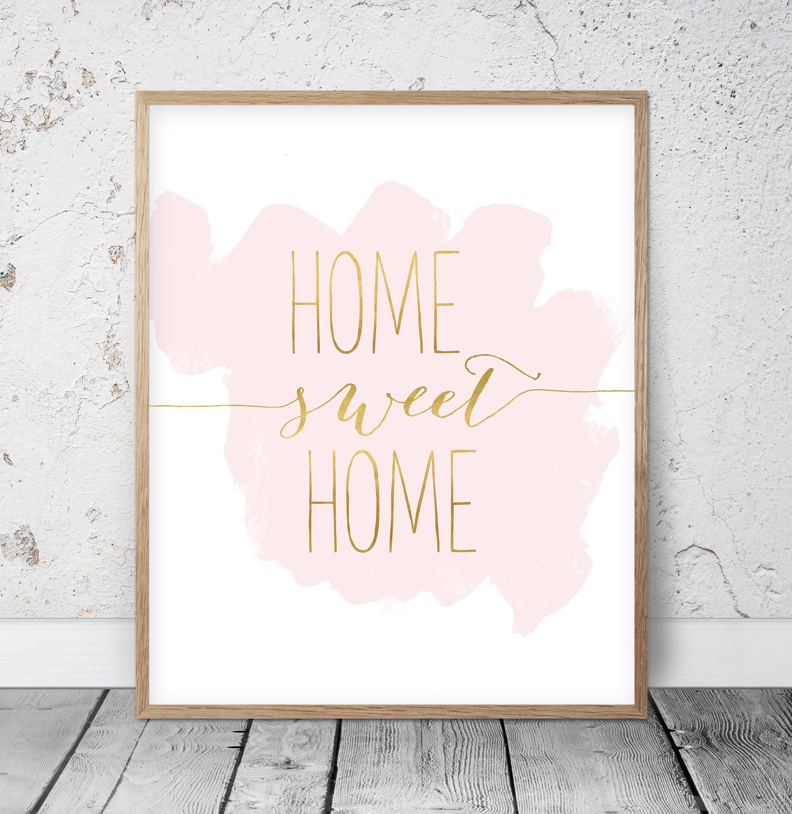 Home Sweet Home Printable Home Wall Decor Inspirational Etsy