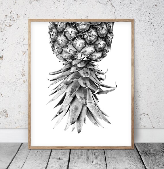 Printable Pineapple Black and White Pineapples Best Selling | Etsy