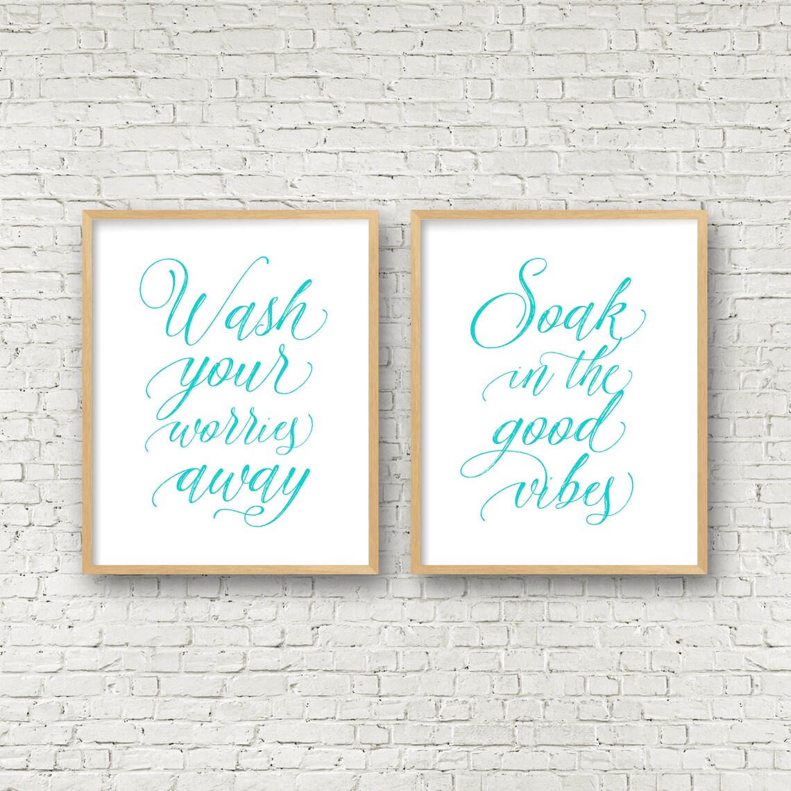 bathroom quotes wash your worries away soak in the good etsy
