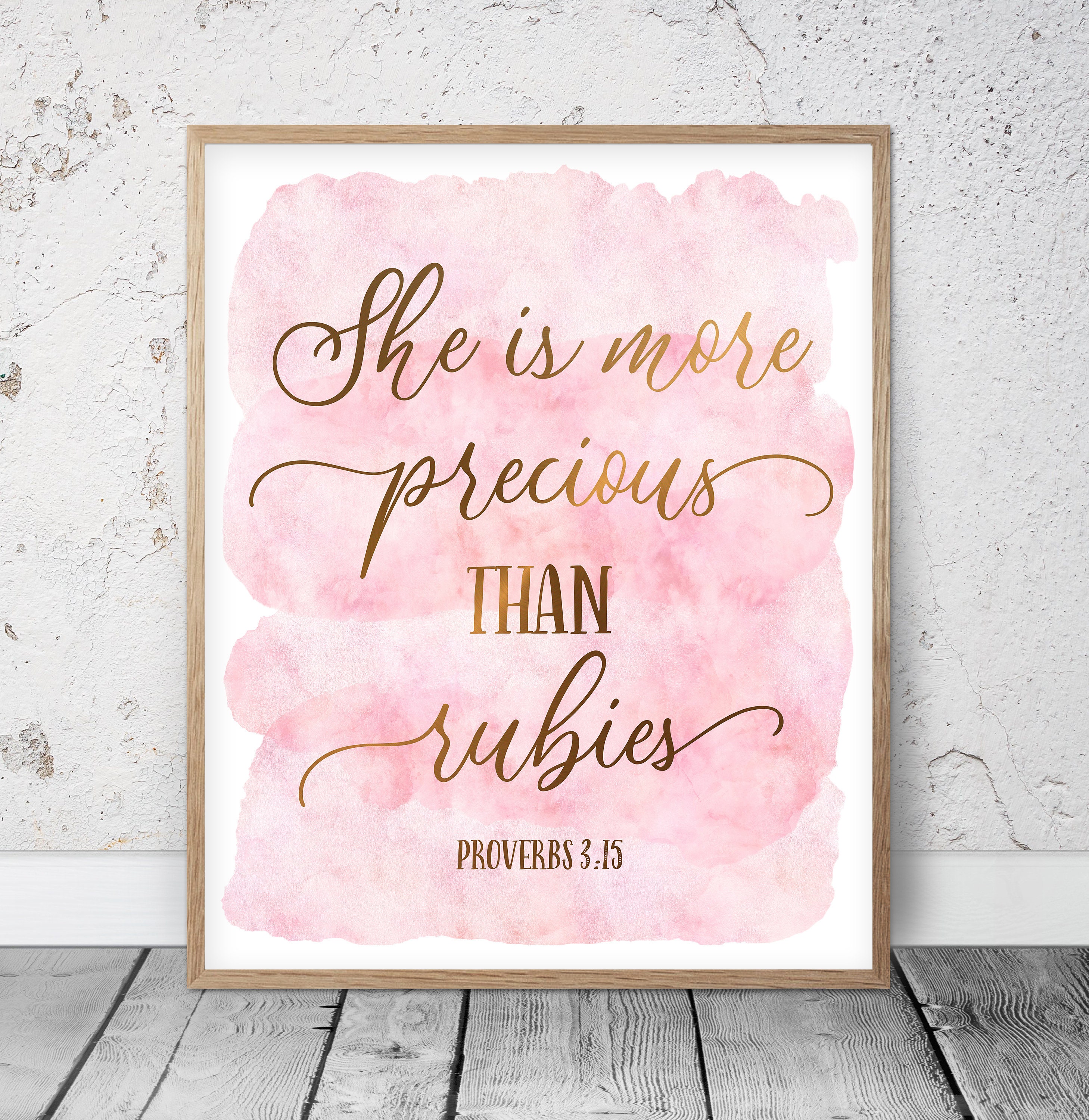 She is More Precious Than Rubies Proverbs 315 Bible Verse Etsy