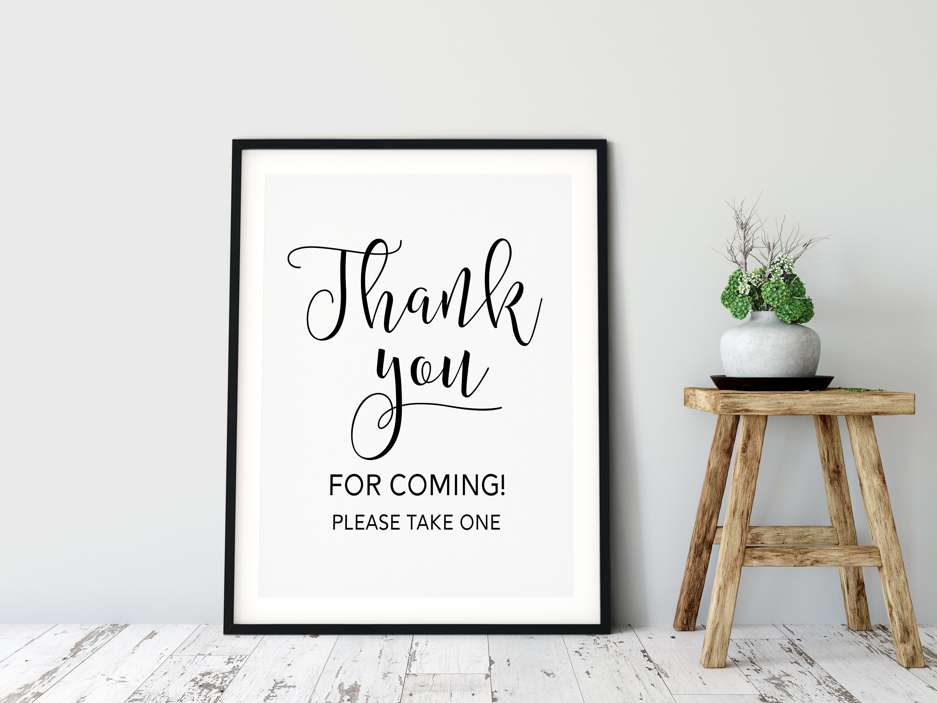 thank you for coming wedding