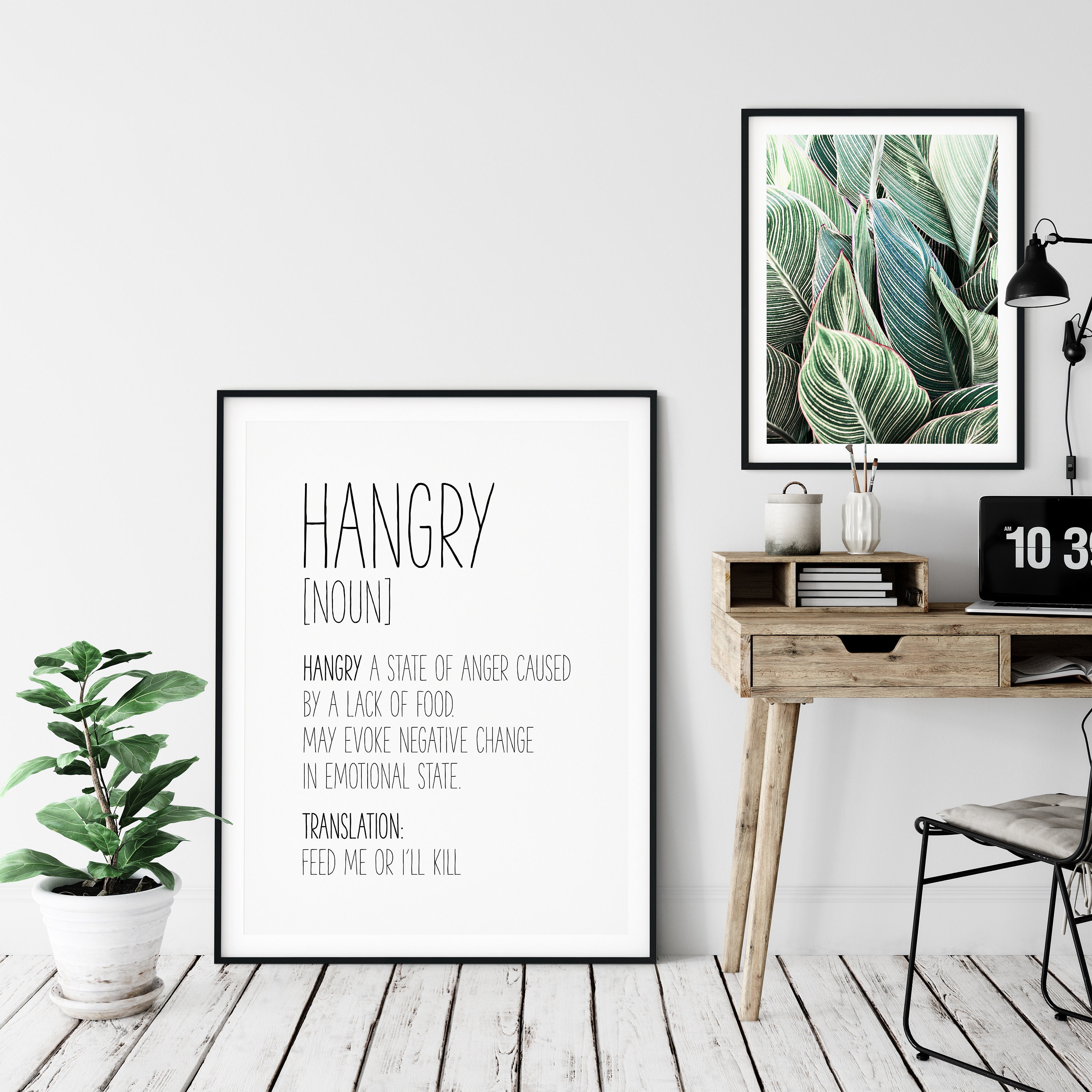 Hangry Sign Hangry Print Hangry Wall Art Definition Print Etsy
