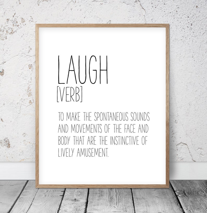 Set Of 3 Prints Live Laugh Love Definition Print Live Laugh Etsy