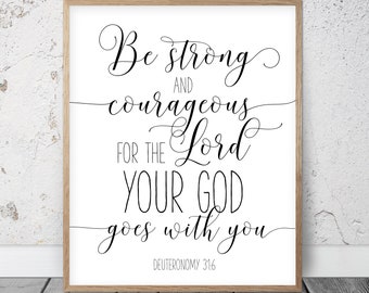 Deuteronomy 31 6 | Etsy