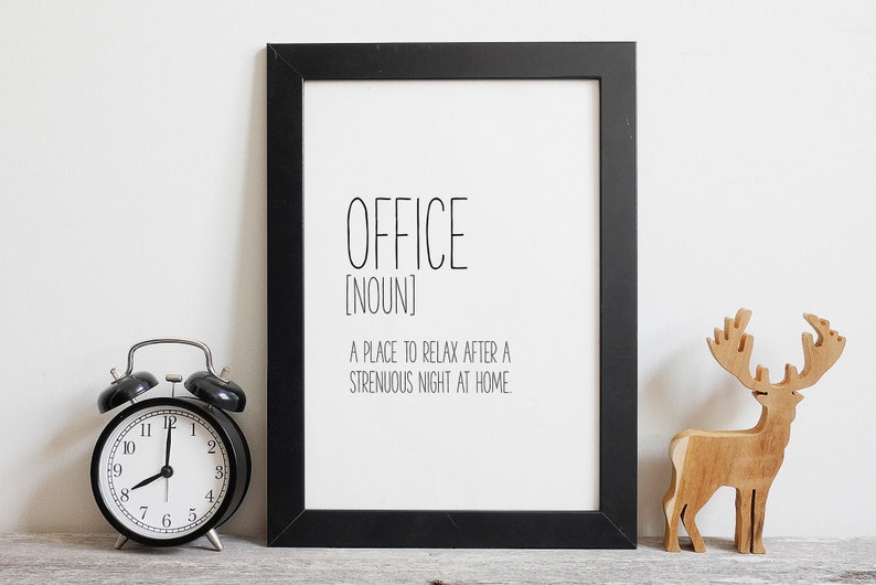 Office Wall Art Office Printables Funny Definition Art Etsy