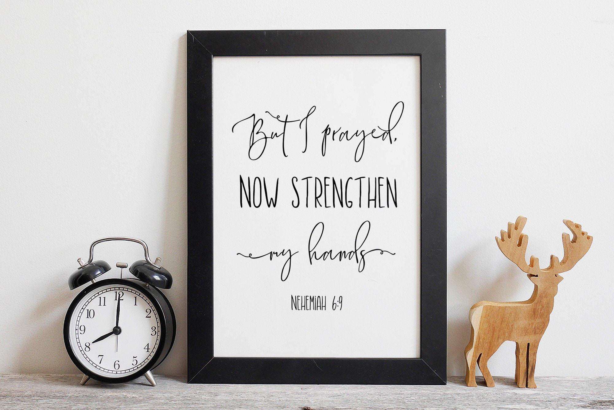 But I Prayed Now Strengthen My Hands Nehemiah 69 Bible Etsy