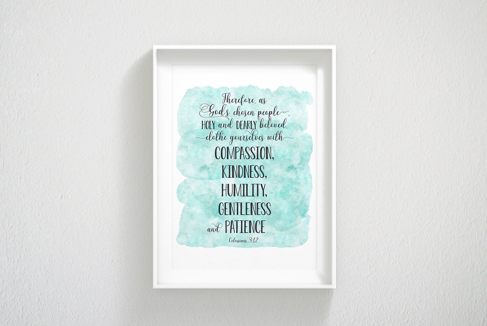Clothe Yourself With Compassion Kindness Humility Gentleness Etsy