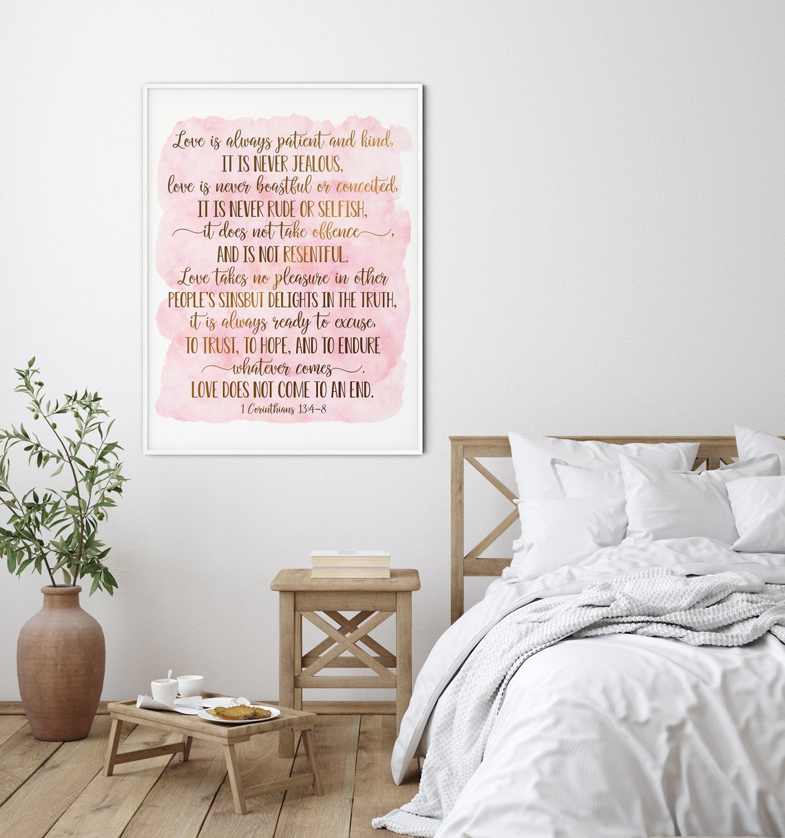 Love Is Always Patient And Kind 1 Corinthians 13:14 Bible | Etsy