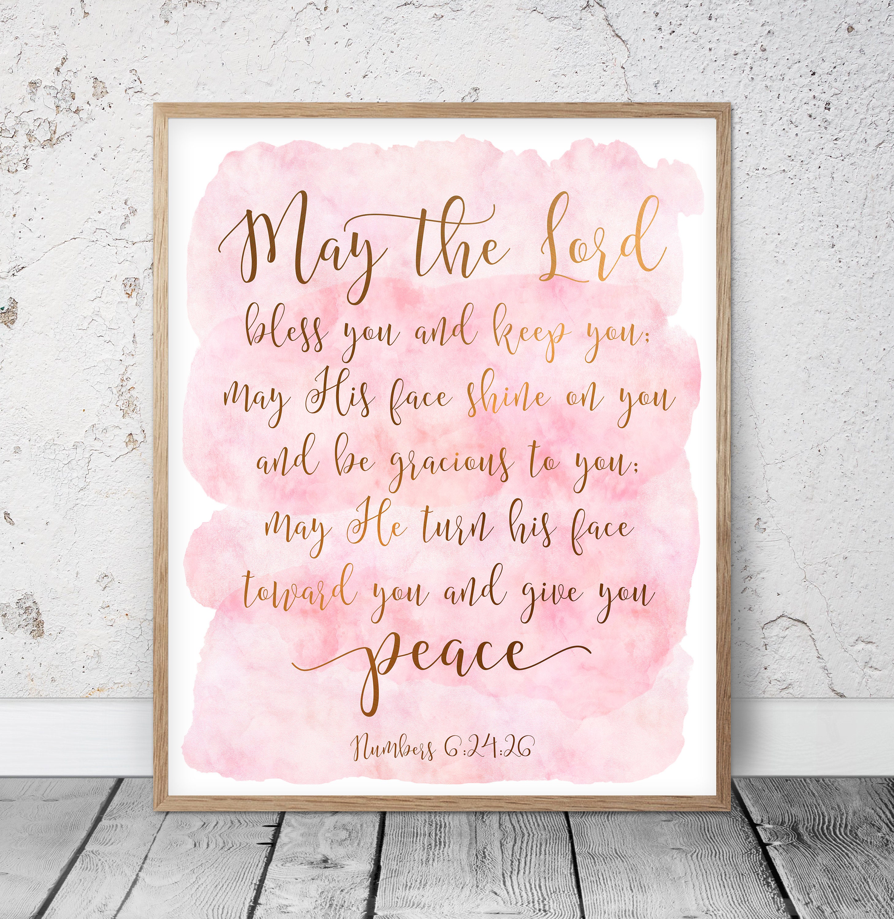 May The Lord Bless You And Keep You Numbers 6 24 Bible Verse Etsy