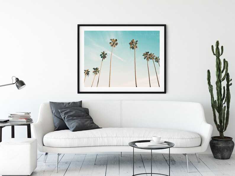 Palm Tree Beach Wall Art Beach Decor Beach Print Beach Etsy