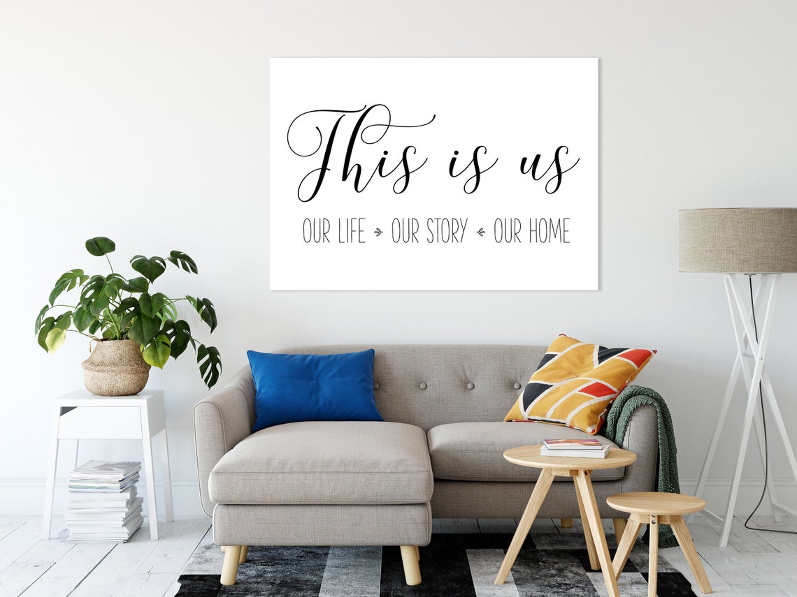 This Is Us Printable Wall Art Family Room Decor Housewarming Etsy
