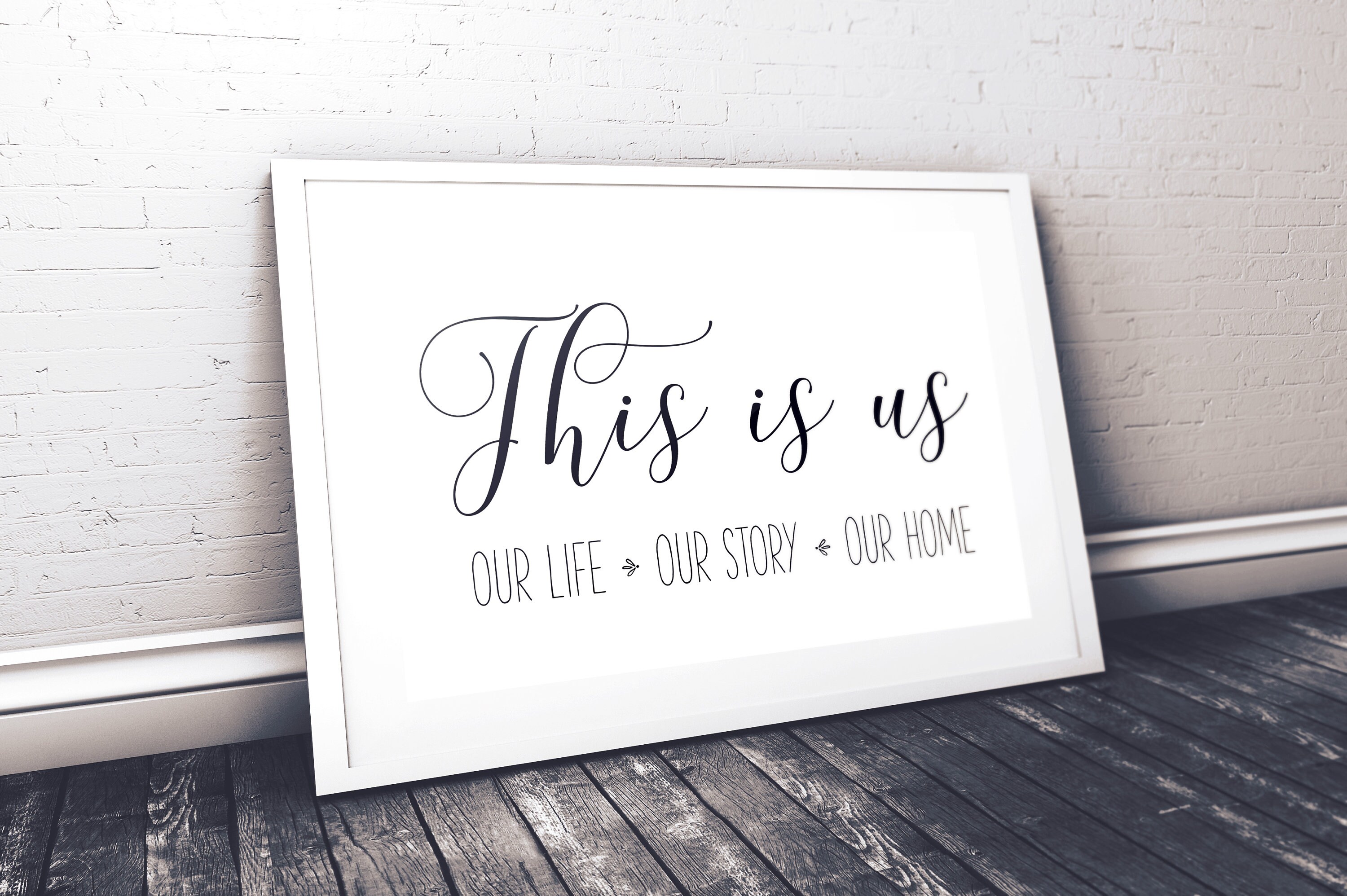 This Is Us Printable Wall Art Family Room Decor Housewarming Etsy