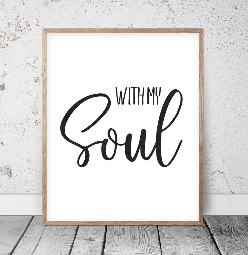 It is Well With My Soul Scripture Quote Bible Verse Art Etsy