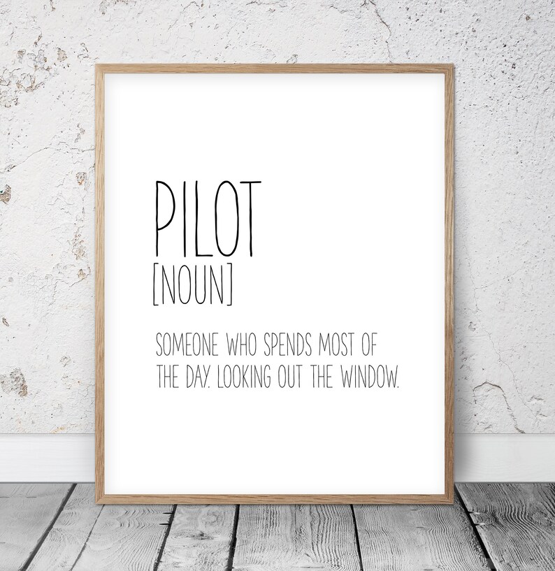 Cadeaux De Pilote Définition Drôle Impression Pilote Printable Art Cadeau De Mariage Pilote Pilote Wall Art Affiche Pilote Courses Cadeau