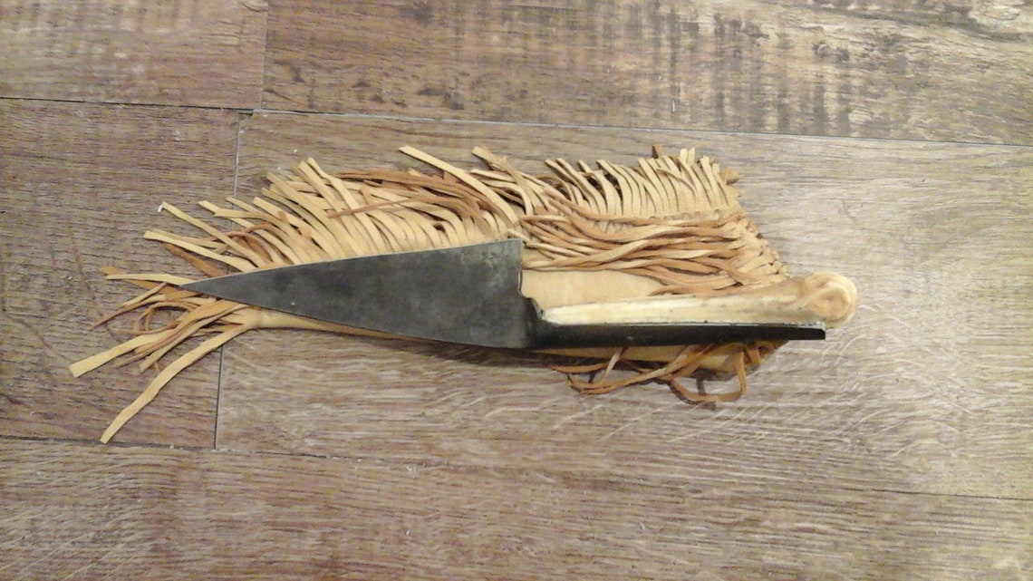 Item 31. Knife Made From Half of Sheep Shear. Deer Leg Bone Etsy