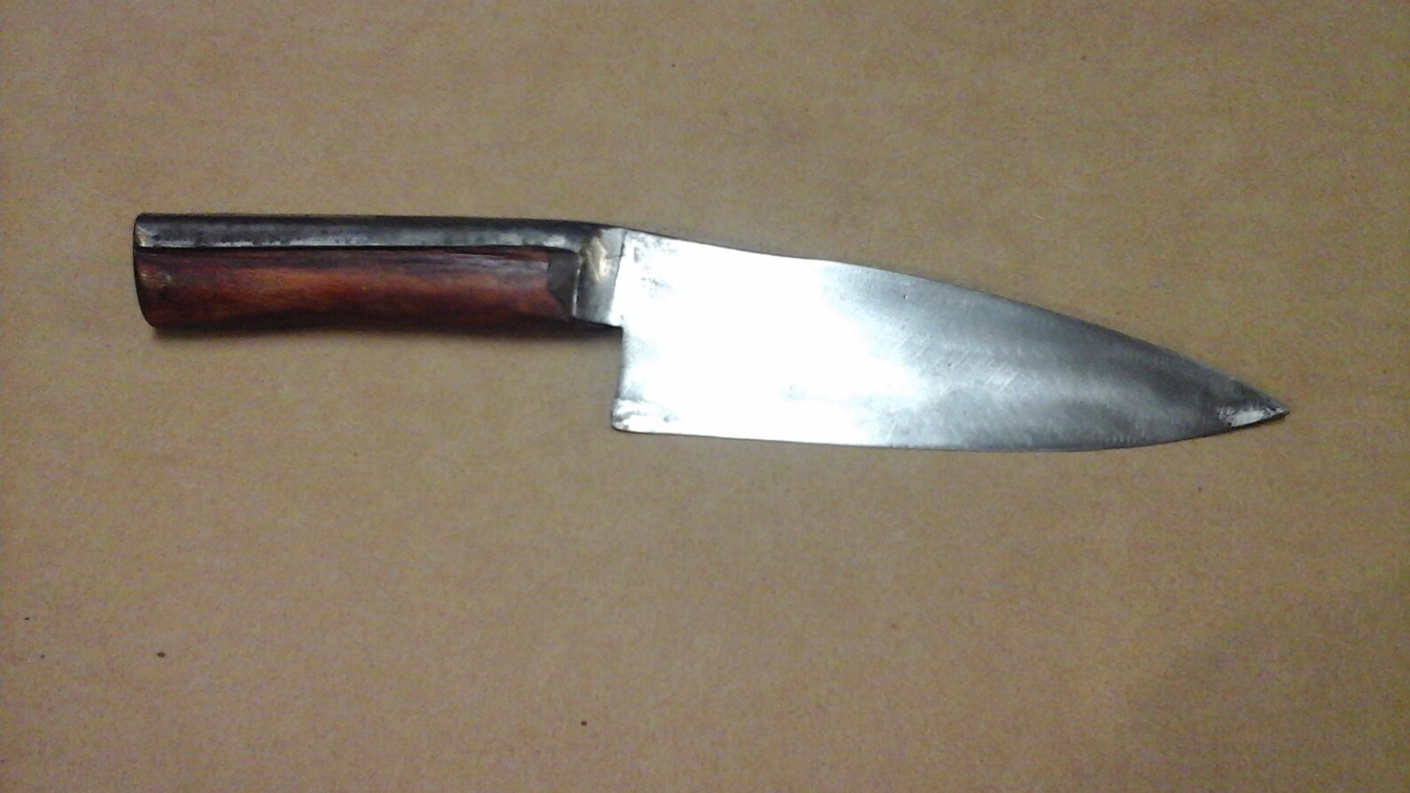 Item 28.Sheep shear knife. Wood handle. Leather sheath. Etsy