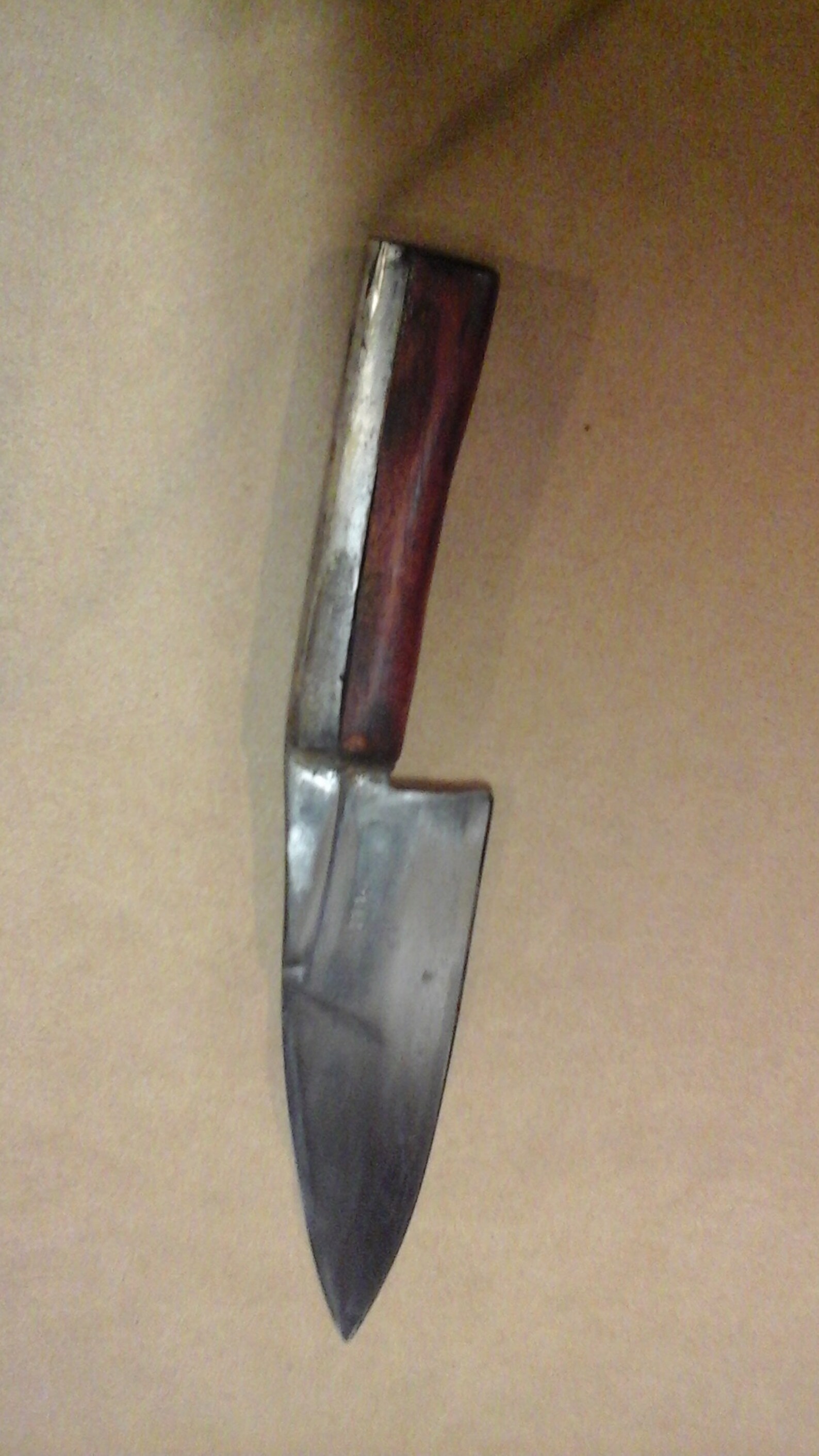 Item 28.Sheep shear knife. Wood handle. Leather sheath. Etsy