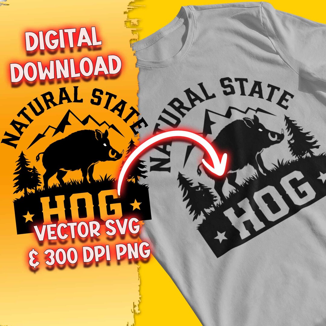 SVG V2 de porc à l'état naturel | Sanglier de l'Arkansas | Fichier de ...