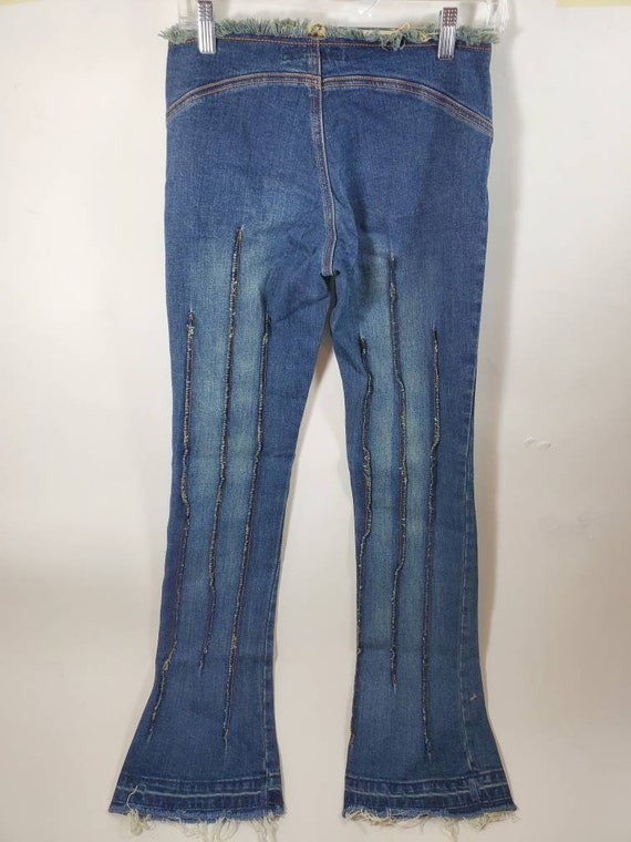 BEBE Jeans Vintage Early 2000's Y2K Low Rise Brit… - image 3