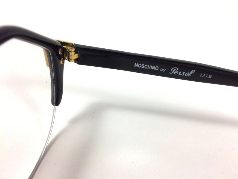 Moschino M19 by Persol Vintage Hexagonal Eyeglasses Made in Italy