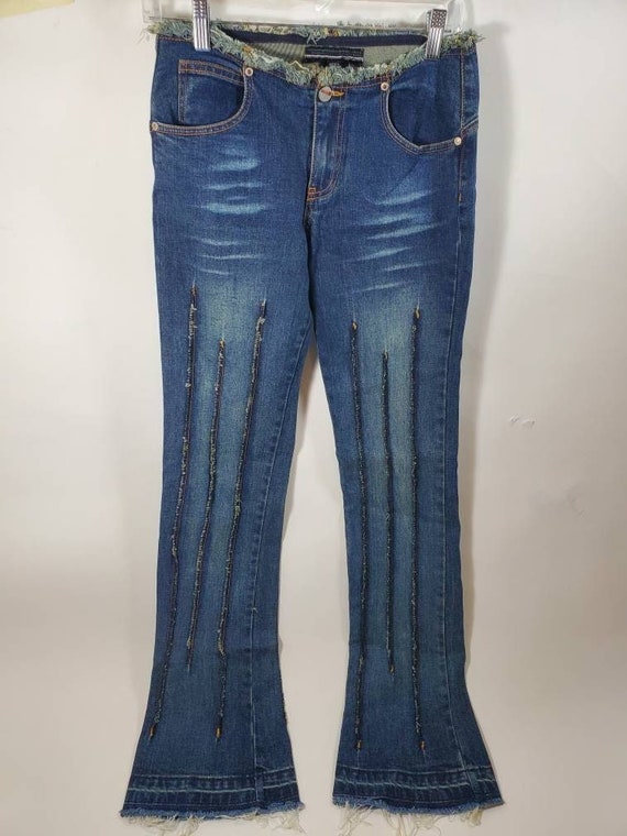 BEBE Jeans Vintage Early 2000's Y2K Low Rise Brit… - image 1