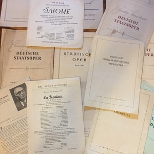 Super Collection of Opera Programs 1940s Stadtische Opera x 14 all original