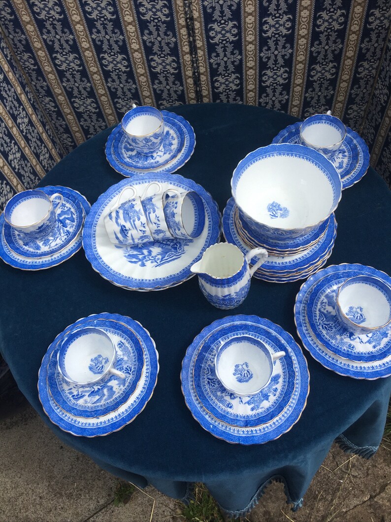 Copeland Spode mandarin Tea Service 36 Pieces. Late Etsy UK
