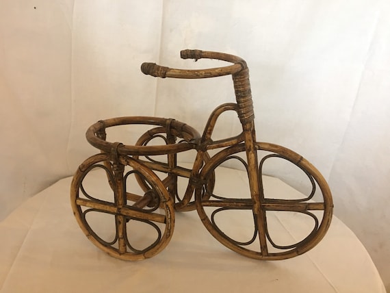 Ein fantastischer 70er Jahre Bambus Fahrrad Pflanztopf Halter - Etsy.de