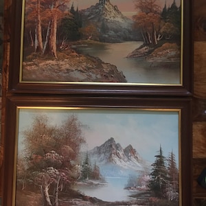 G Whitman 油彩画油絵絵画アンティーク