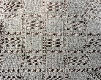 Fabulous Deadstock Moquette Fabric. Silver/ Blue. 1960s On original roll.
