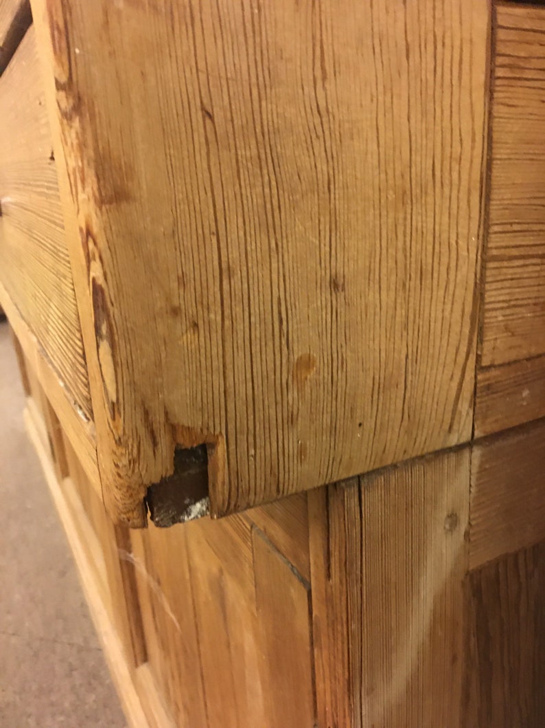 Pitch Pine Sideboard. Fantastic for Free Standing Kitchen. Etsy Australia