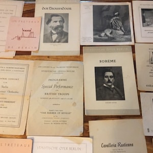 Fabulous Original Orchestra and Opera Programs 1940s x 18