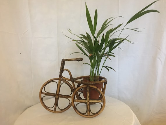 Ein fantastischer 70er Jahre Bambus Fahrrad Pflanztopf Halter - Etsy.de
