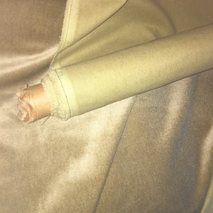 Original Mid Century Roll of Gold Velour Fabric approx. 10m