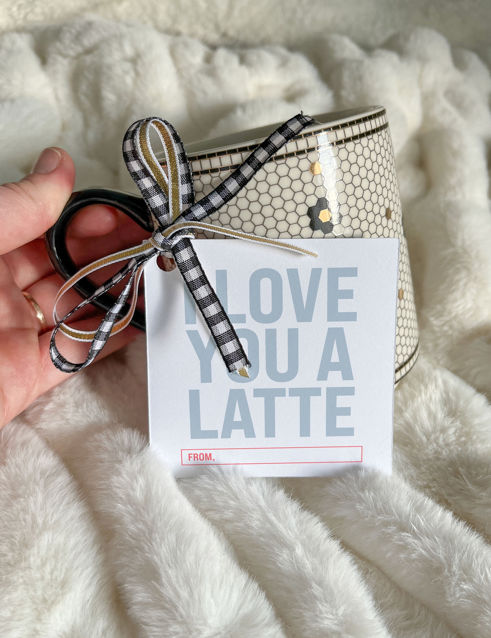 I Love You a Latte Valentine's Day Card | Valentine Digital Download ...