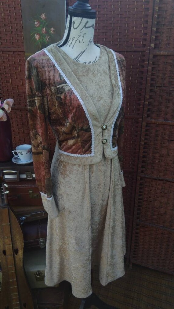 Velvet type Egyptian print dress/women's dresses/c